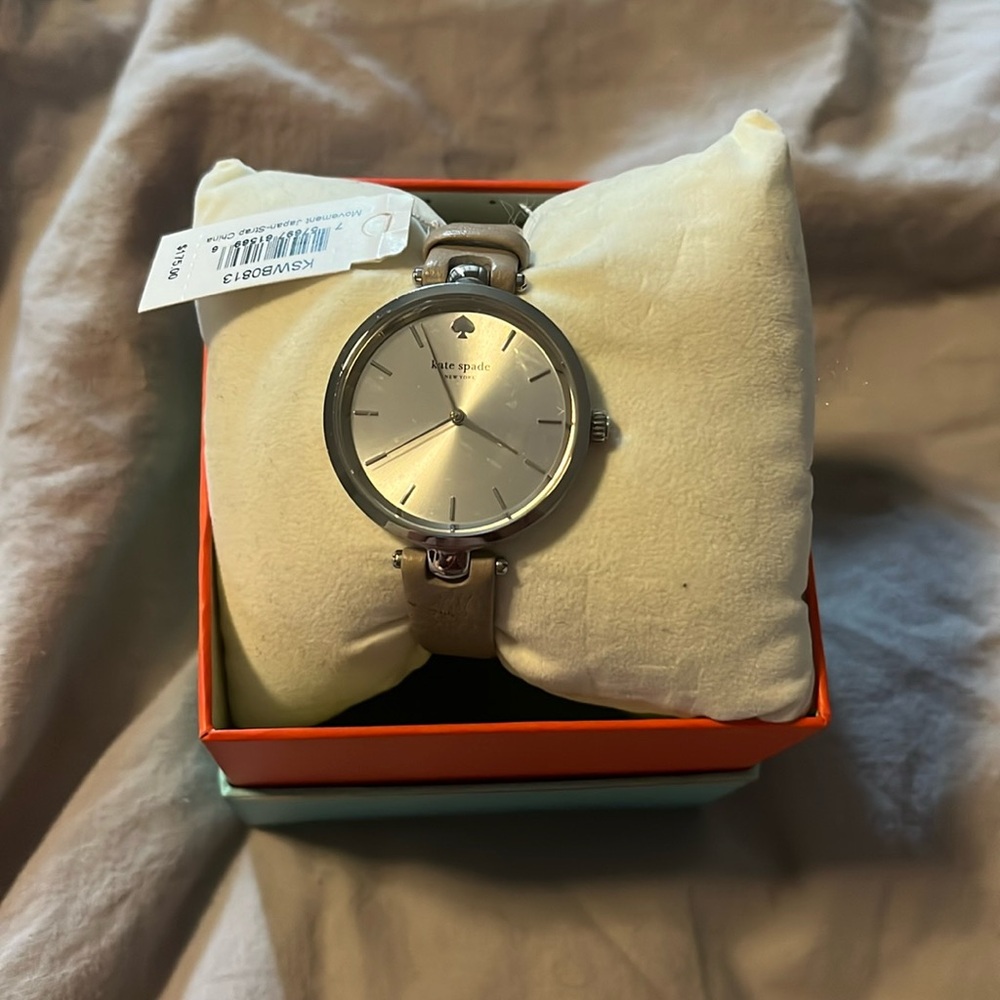 Kate Spade gray leather watch